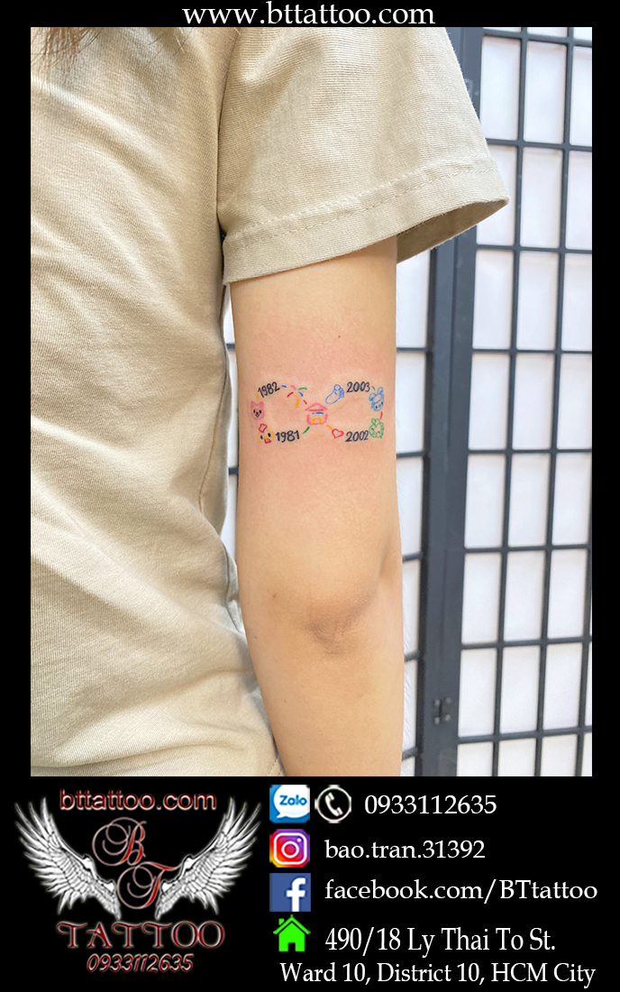 hình xăm vô cực nhỏ xinh 